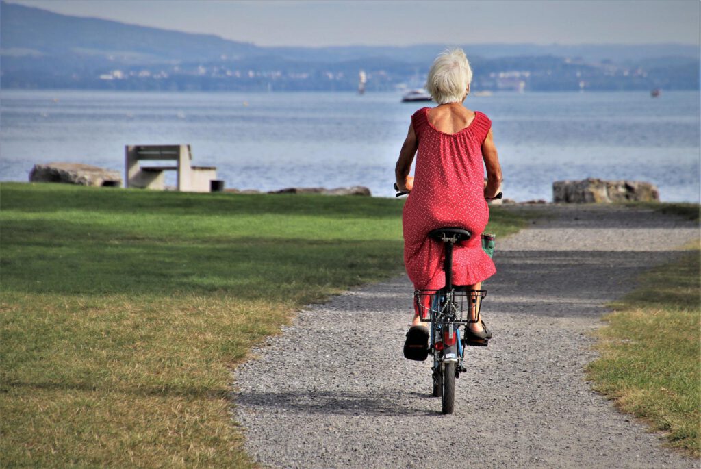 jazda na rowerze osoby starsze